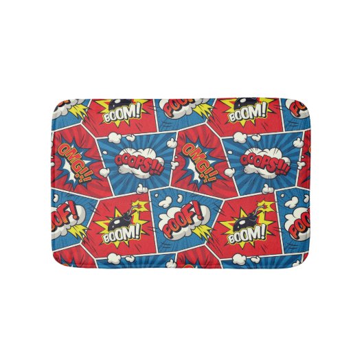 Tapis de bain Bulles de bande dessinée (Devant)