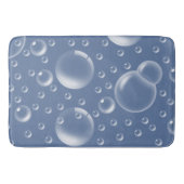Tapis De Bain Bulles Motif géométrique bleu (Devant)