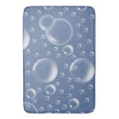 Tapis De Bain Bulles Motif géométrique bleu (devant Vertical)