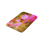 Tapis De Bain Bumble Bee On Rose Cosmos Flower Abstrait (Angle)