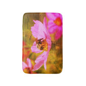 Tapis De Bain Bumble Bee On Rose Cosmos Flower Abstrait (Devant (Vertical))