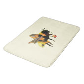 Tapis De Bain Bumble Bee transportant du pollen (Angle)