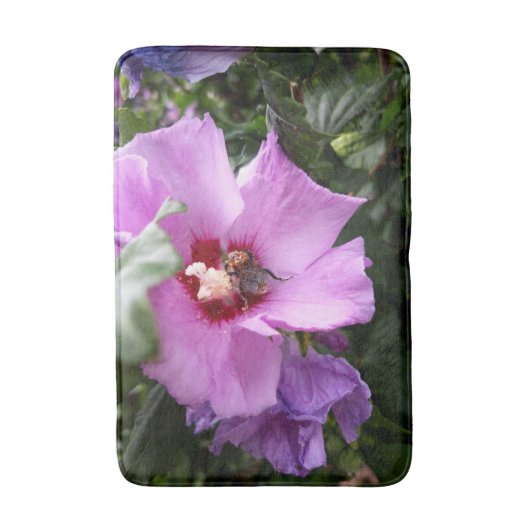 Tapis De Bain Bumblebebe sur la fleur d'Hibiscus (Devant (Vertical))