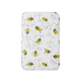 Tapis De Bain Bumblebee Flying Yellow Black Bumble Bee (Devant (Vertical))
