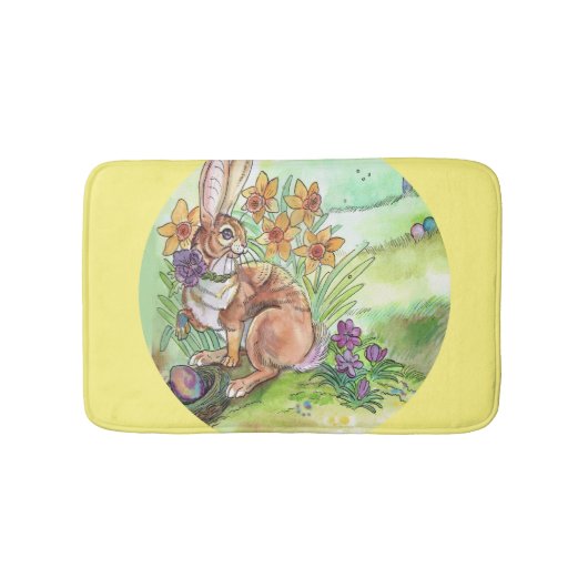 Tapis De Bain Bunny de Pâques (Devant)