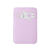 Tapis De Bain Bunny. Rose blanc (Devant (Vertical))