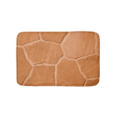 Tapis De Bain Burange Orange pierre de sable moderne (Devant)