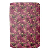 Tapis De Bain Burgundy and Gold Leopard Series Design 10 (devant Vertical)