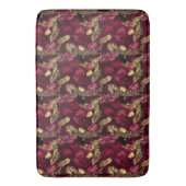Tapis De Bain Burgundy and Gold Leopard Series Design 12 (devant Vertical)