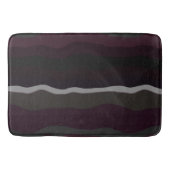 Tapis De Bain Burgundy et Olive Wavey (Devant)