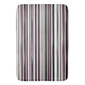 Tapis De Bain Burgundy, rose et gris Abstrait rayures (devant Vertical)