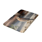 Tapis De Bain Buse à épaulettes rouge sur un rocher (Angle)