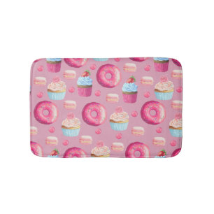 Tapis De Bain Butées toriques, petits gâteaux, et sucreries