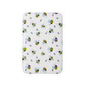 Tapis De Bain Buzzing Bumblebees joyeux (Devant (Vertical))