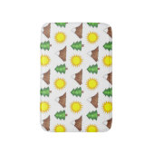 Tapis De Bain Cabine Camping Sunshine Mountain Tree (Devant (Vertical))
