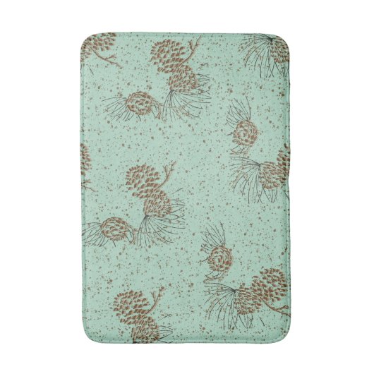 Tapis De Bain Cabine Pinecones (Devant (Vertical))