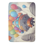 Tapis De Bain Cabines spatiales avec ballons (devant Vertical)