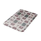 Tapis De Bain cacahuètes | Ancien Motif de traîneau (Angle)