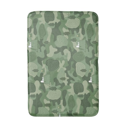 Tapis De Bain cacahuètes | Camouflage Snoopy & Woodstock (Devant (Vertical))