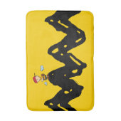 Tapis De Bain cacahuètes | Charlie Baseball Brown (Devant (Vertical))