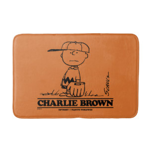 Tapis De Bain cacahuètes   Charlie Brown Jouer à la balle