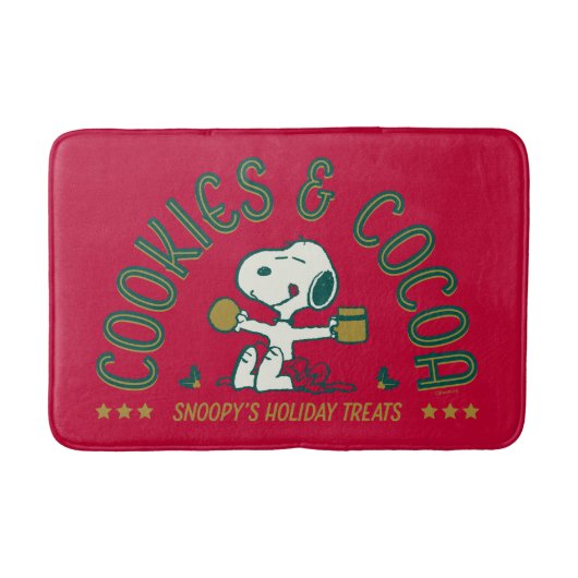 Tapis De Bain cacahuètes | Cookies et cacao Snoopy (Devant)