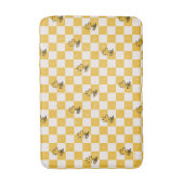 Tapis De Bain cacahuètes | Drapeau À damiers bois (Devant (Vertical))