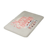 Tapis De Bain cacahuètes | Joyeuse Chorale de Noël (Angle)