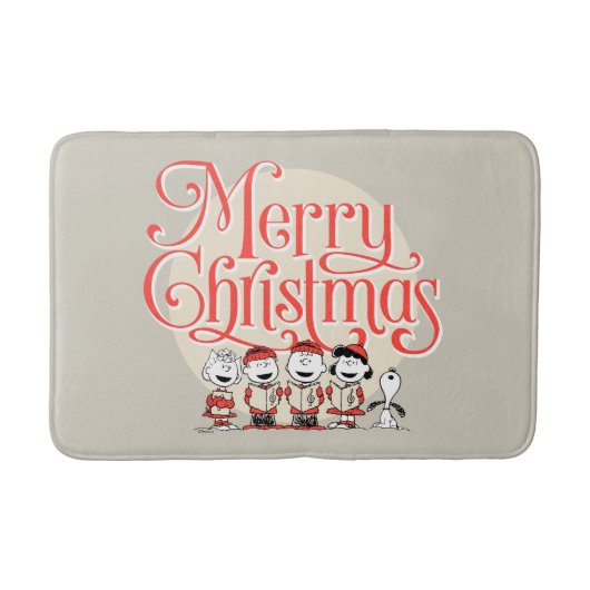 Tapis De Bain cacahuètes | Joyeuse Chorale de Noël (Devant)
