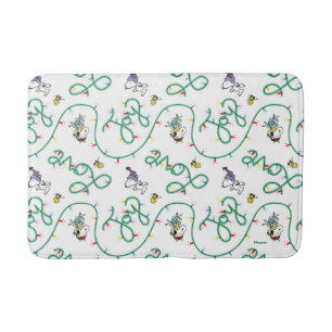 Tapis De Bain cacahuètes Motif d'amour de Noël brillant et bri
