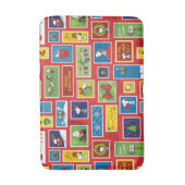 Tapis De Bain cacahuètes | Motif des timbres de Noël (Devant (Vertical))