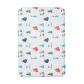 Tapis De Bain cacahuètes | Ski d'hiver Motif des pistes (Devant (Vertical))