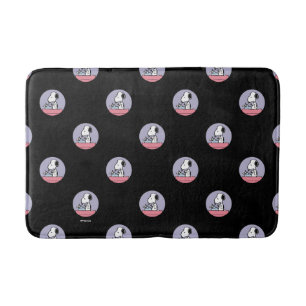 Tapis De Bain cacahuètes Snoopy à la machine à écrire