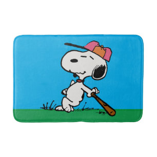 Tapis De Bain cacahuètes Snoopy at Bat