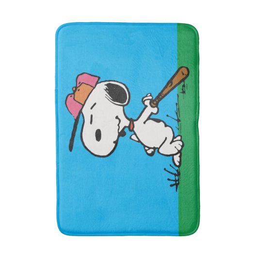 Tapis De Bain cacahuètes | Snoopy at Bat (Devant (Vertical))