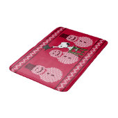 Tapis De Bain cacahuètes | Snoopy Christmas Sweater Snowman (Angle)