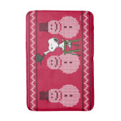 Tapis De Bain cacahuètes | Snoopy Christmas Sweater Snowman (Devant (Vertical))