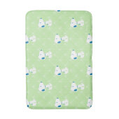 Tapis De Bain cacahuètes | Snoopy Green Deco Dreams Motif (Devant (Vertical))