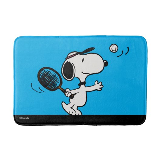 Tapis De Bain cacahuètes | Snoopy Joue Au Tennis (Devant)