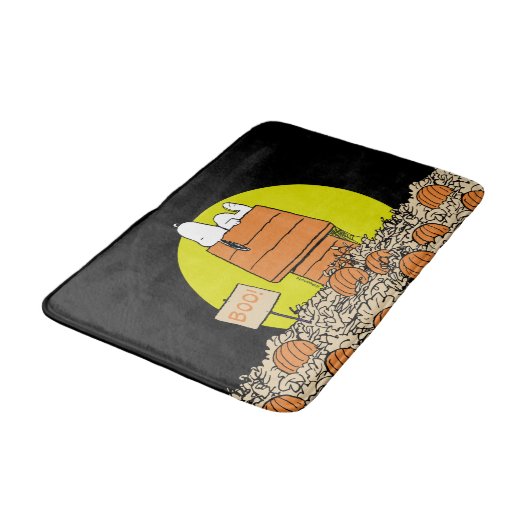 Tapis De Bain cacahuètes | Snoopy Napping dans le patch Citrouil (Angle)