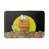 Tapis De Bain cacahuètes | Snoopy Napping dans le patch Citrouil (Devant)