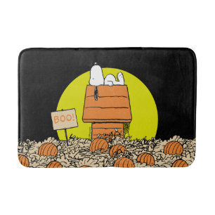 Tapis De Bain cacahuètes   Snoopy Napping dans le patch Citrouil
