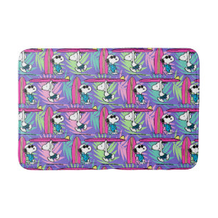 Tapis De Bain cacahuètes Snoopy Purple Surf Motif