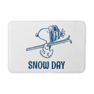Tapis De Bain cacahuètes   Snoopy Ski Trip
