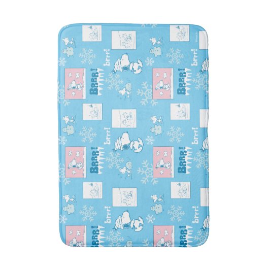 Tapis De Bain cacahuètes | Snoopy Snow Day Motif (Devant (Vertical))