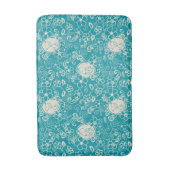 Tapis De Bain cacahuètes | Snoopy Turquoise Tropical Beach Motif (Devant (Vertical))