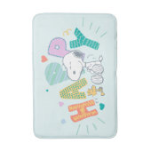 Tapis De Bain cacahuètes | Snoopy & Woodstock Happy (Devant (Vertical))