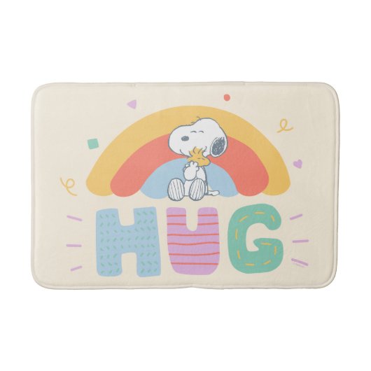 Tapis De Bain cacahuètes | Snoopy & Woodstock Hug (Devant)