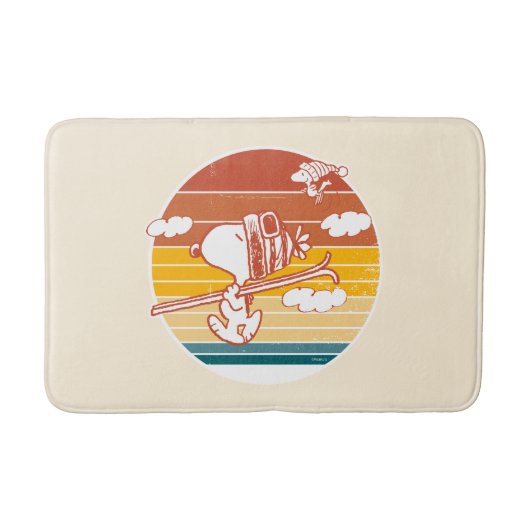 Tapis De Bain cacahuètes | Snoopy & Woodstock Ski Trip (Devant)