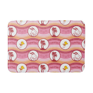 Tapis De Bain cacahuètes   Snoopy & Woodstock Tropical Cutie